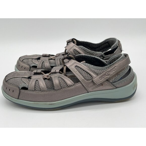 Orthofeet Size 10 X-Wide Womens Sandals With Adjustable Straps & Closed Toe Desi - Picture 3 of 9